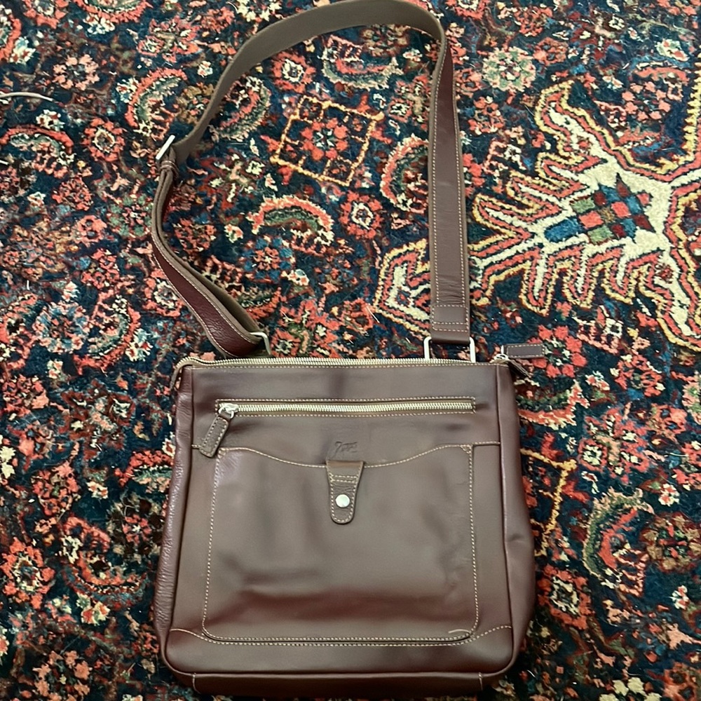 Zippo leather crossbody bag